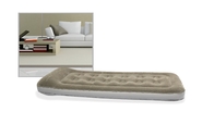Модный прочный мягкий серый надувной матрас ворсопечатный , односпальная кровать надувной матрас встроенная подушка поставщик
