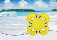 Трубка бассейна человека пляжа 4 плавает желтая мебель PVC раздувная на открытом воздухе поставщик
