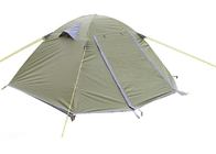 210*110CM Двухслойный лагерь на открытом воздухе Зеленый PU покрытый 190T Треккинг палатка поставщик