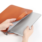Закрытие цилиндром PU ноутбук рукавные сумки с 7 мм пенной подкладкой и ручка плечевой ремешок поставщик