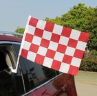 Продемонстрируйте чашку всасывания знамен 12x18inch флагов полиэстера знамен автогонок автоматическую поставщик