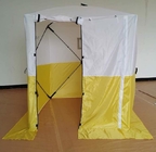 PU располагаясь лагерем шатров Оксфорда полиэстера 200D на открытом воздухе покрыл попа вверх по желтому цвету шатра работы белому поставщик