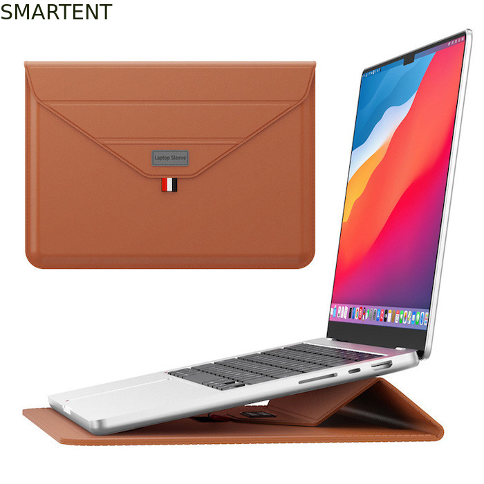 Мода роскошный коричневый PU ноутбук линейка чемодан рукава для профессионалов на ходу поставщик