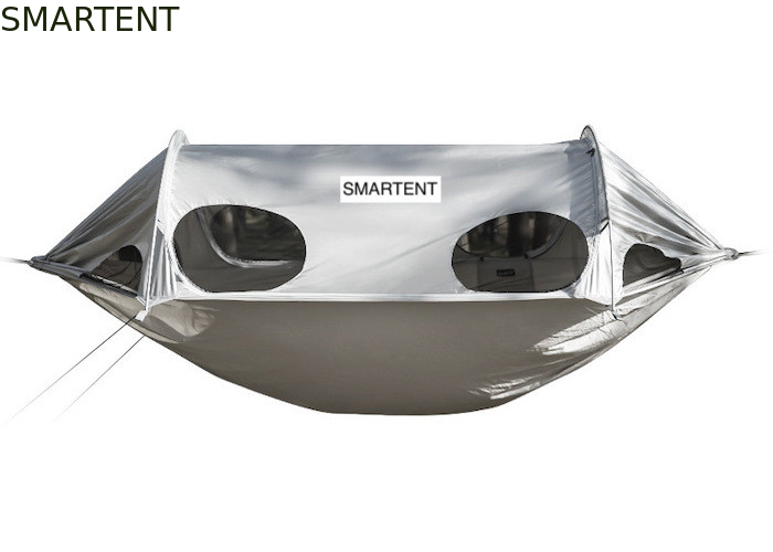 270*140CM 210T серебро покрытое полиэстерный космический капсулы дизайн на открытом воздухе кемпинга гамак Москитные защитные солнце поставщик