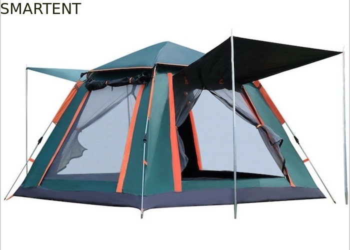 Водостойкий на открытом воздухе зеленый цвет шатра полиэстера располагаясь лагерем шатров PU2000MM 210T поставщик