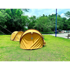 PU покрыл шатер на открытом воздухе водоустойчивые 3000 x 150 X 100CM попа холста хлопка располагаясь лагерем вверх поставщик