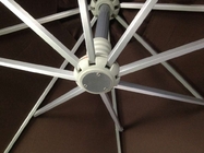 зонтик патио 2.5M бежевый двойной вокруг смещенного зонтика основание 360 градусов вращая поставщик