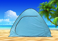 Изготовленный на заказ быстро открытый автоматический хлопает вверх тент пляжа полиэстера палатки 190Т кемпинга покрытый серебром поставщик