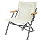 Подлокотник 58x65x69CM Teak портативного кресла для отдыха пляжа складчатости морского котика низкий задний алюминиевый поставщик