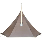 70D Рипстоп Полиэстер на открытом воздухе Кампинговая палатка ветроустойчивая двухслойный укрытие с печью поставщик
