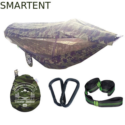 Купить Наружный легкий портативный противомоскитный камуфляж 70D Ripstop Nylon Camping Hammock 270 * 140CM Производство в сети