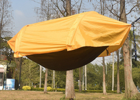 270*140CM Внешний желтый водонепроницаемый 210T Полиэстер портативный палатка для кемпинга 70D Ripstop нейлонная москитная сетка гамак 2 в 1 поставщик