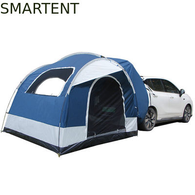 Купить 250*250*200CM PU2000MM Покрытая полиэстер 210D 2 двери SUV кемпинговая палатка с стекловолокнистыми столбами и сетчатыми окнами Производство в сети