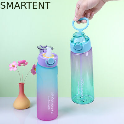 Eco-Friendly BPA Free Fragrance Ring 700ML Workout Water Bottles With Straw And Durable For Your Business Demands поставщик