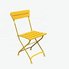 На открытом воздухе желтая складывая рамка трубки кресла для отдыха пляжа покрытая металлическим порошком складывает вверх Lounger пляжа поставщик