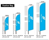 Поляк стеклоткани сезонного флага пера 100% полиэстер 12ft изготовленного на заказ алюминиевый поставщик