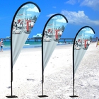 Сублимация знамен Teardrop флагов и знамен Teardrop пляжа Swooper изготовленная на заказ поставщик