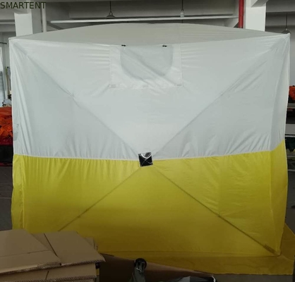 235*235*200MM Наружное рыболовное убежище ПУ покрытое 200D полиэстером Оксфордской стекловолокнистой двуцветной кемпинговой палаткой поставщик