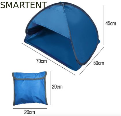 Купить Облегченный складной голубой на открытом воздухе шатер 70X50X45cm попа укрытия Солнца полиэстера располагаясь лагерем шатров 190T вверх Производство в сети