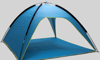 Голубой серебряный покрытый на открытом воздухе поп полиэстера располагаясь лагерем шатров 190T вверх по укрытию 210X210X130cm пляжа поставщик