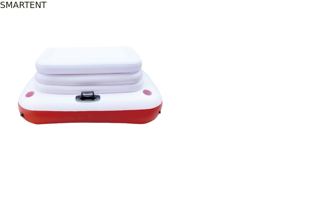 Надувной пляжный ПВХ плавающий охладитель держатель уличное оборудование для отдыха белый красный поставщик