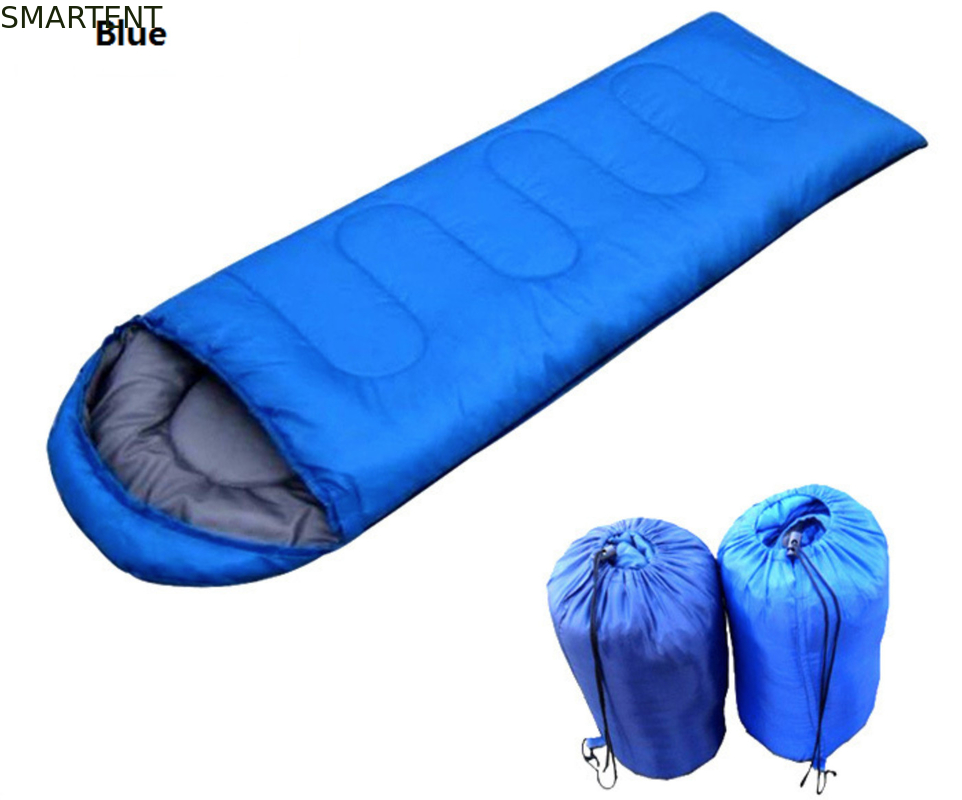 Небольшой удобный с капюшоном спальный мешок восходящего потока теплого воздуха для СМ голубого/красного цвета 210X75 сезона 4 - поставщик