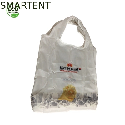 Хозяйственной сумки аксессуаров RPET 210T 60 X 44CM изготовленный на заказ печатая Eco цвет дружелюбной белый